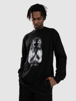 【POLAR SKATE CO】Saint Kawaii LS Tee BLACK Polar Skate Co. Saint Kawaii LS Tee Black - Orchard Skateshop